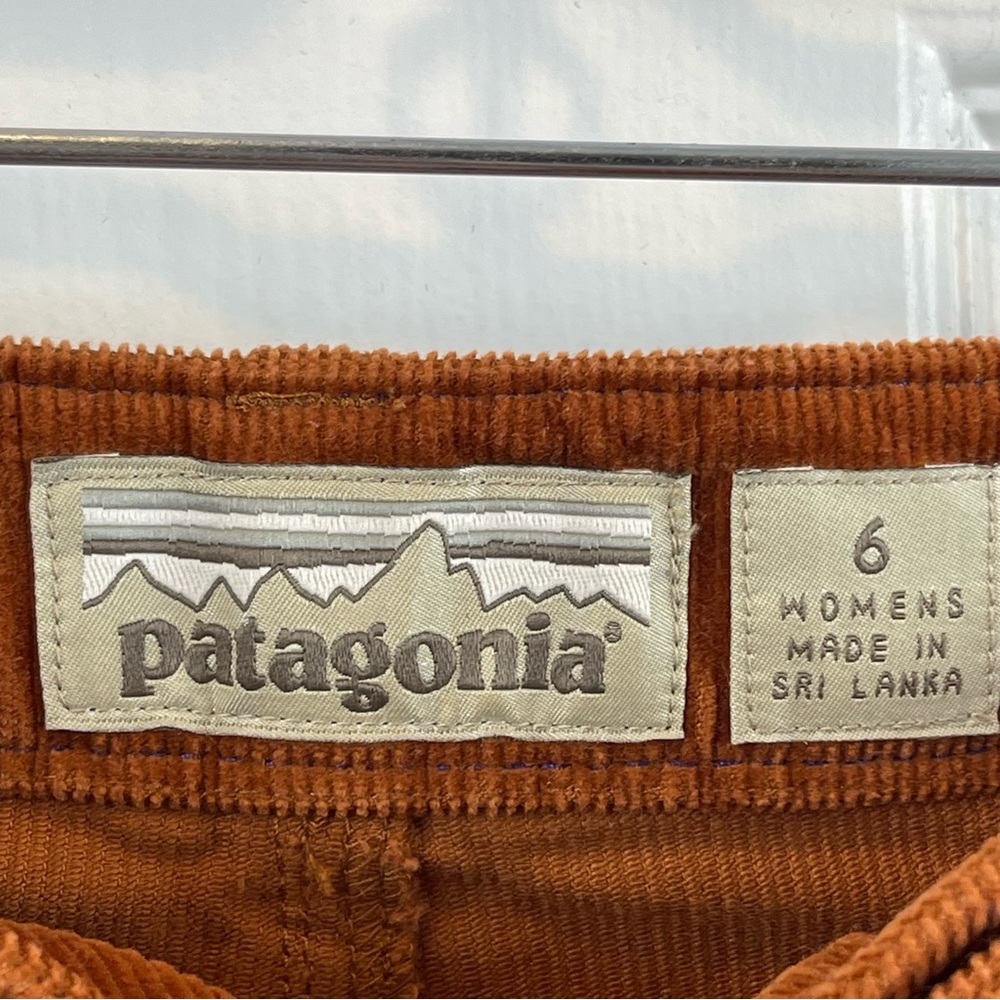 Patagonia Rusty Cognac Colored Corduroy Mini Skirt Sz. 6 - Picture 8 of 9